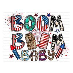 Boom Boom Baby Sublimation Design Png, Boom Png, 2022 Png, American Png, Western Png Files for Cricut, 4th of July Png,