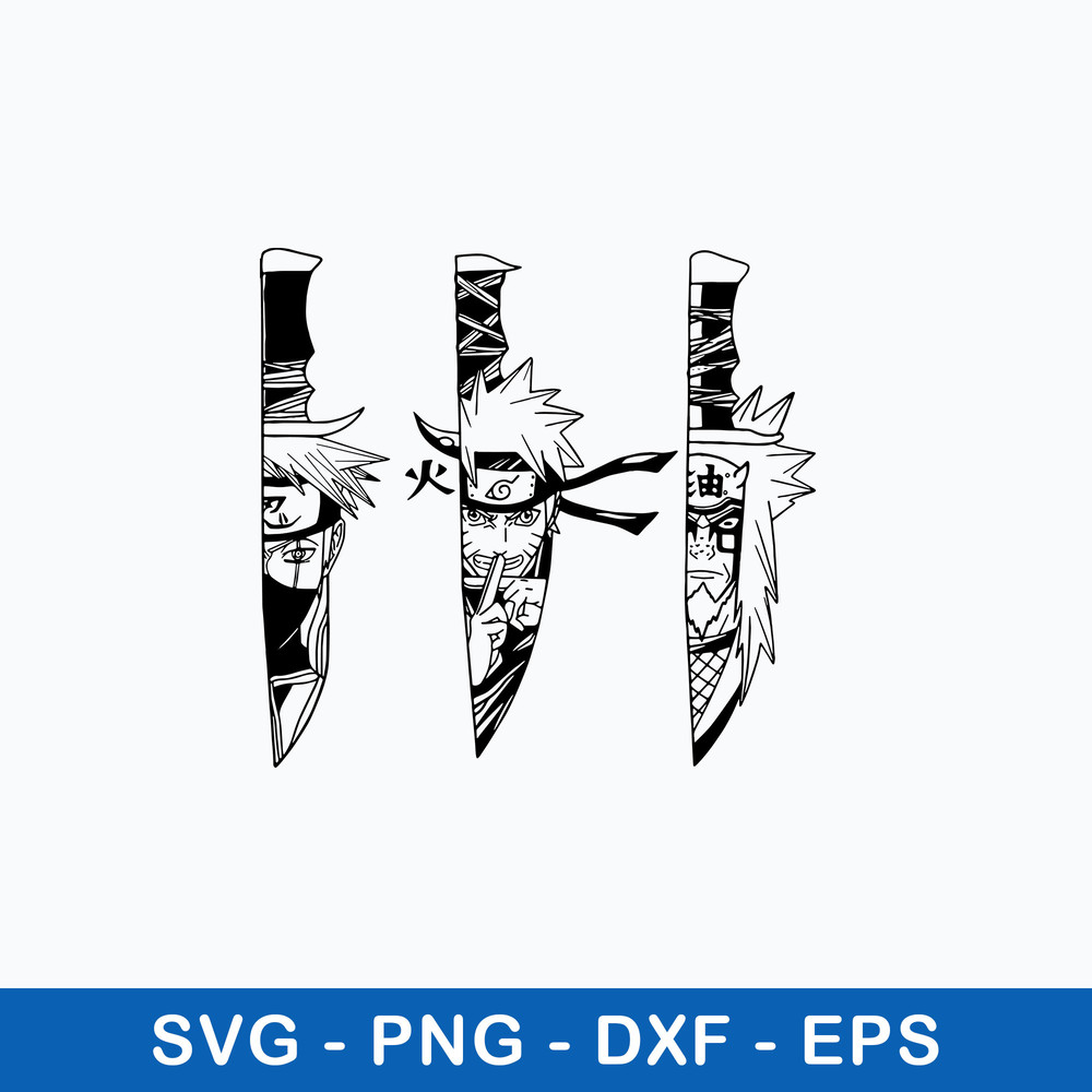 Knives Anime Naruto Characters Svg, Naruto Svg, Anime Svg, Png Dxf Eps File.jpeg