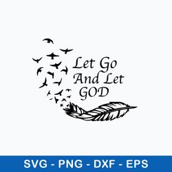 let go and let god svg, png dxf eps file