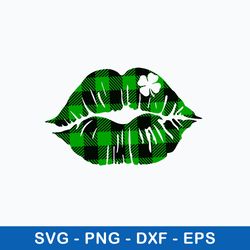 lips with clover svg, lip svg, png dxf eps file