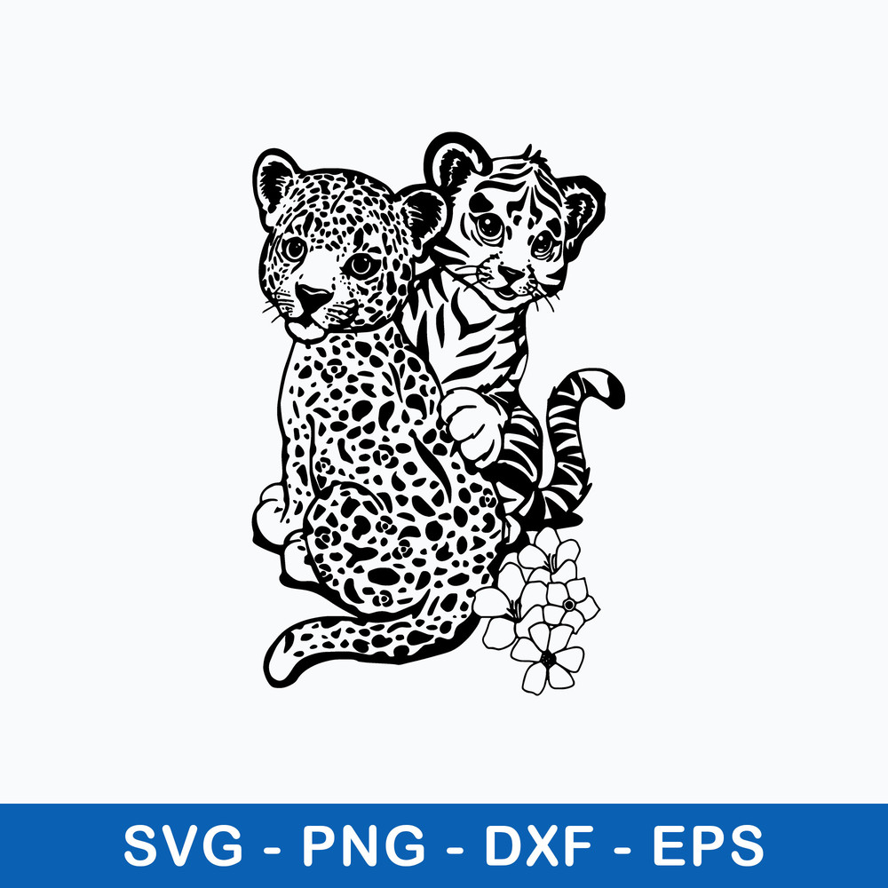Lisa Frank Tiger Svg, Animal Svg, Png Dxf Eps File.jpeg