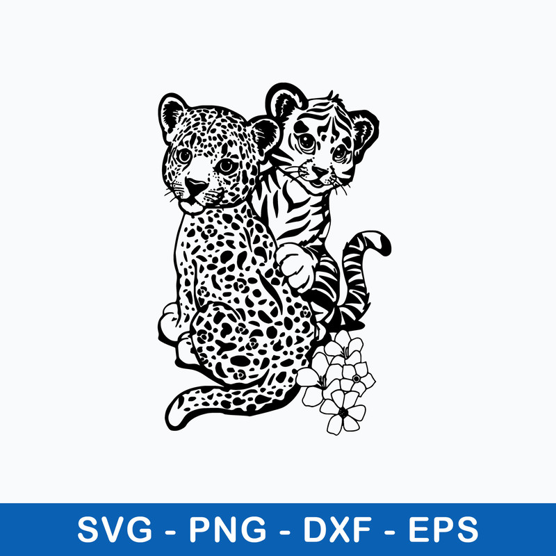 Lisa Frank Tiger Svg, Animal Svg, Png Dxf Eps File.jpeg