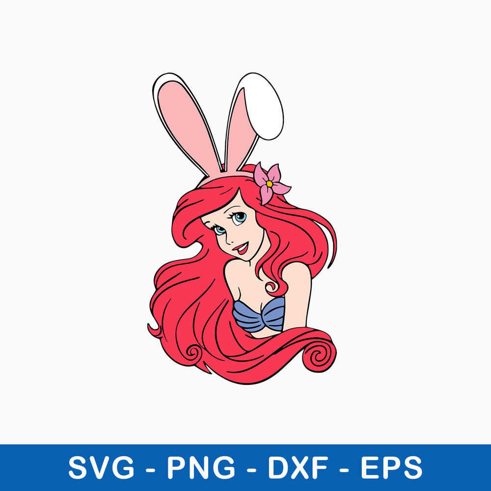 Little Mermaid Easter Svg, Mermaid Svg, Png Dxf Eps File.jpeg