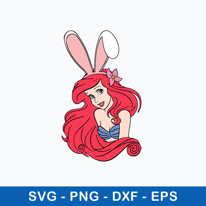 Little Mermaid Easter Svg, Mermaid Svg, Png Dxf Eps File.jpeg