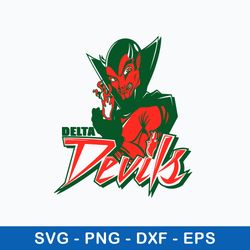 logo mvsu delta devils svg, nacaa svg, eps dxf png file