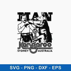 man kangaroo sydney australia svg, kangaroo boxing svg, png dxf eps file