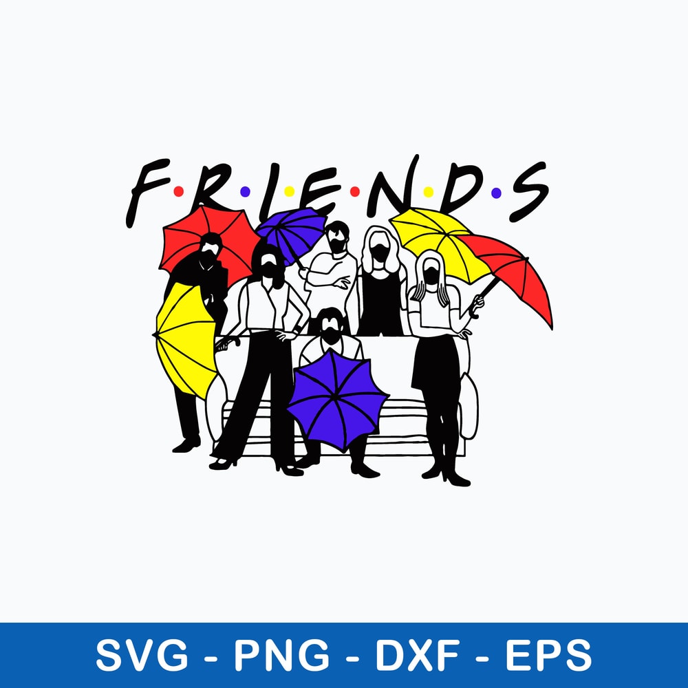 Mask Friends Tv Show Svg, Frieds Svg, Tv Show Svg, Png Dxf Eps File.jpeg