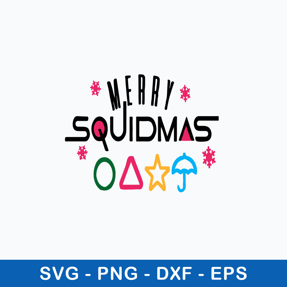 Merry Squidmas Time To Play Svg, Squis Game Svg, Christmas Svg, Png Dxf Eps File.jpeg