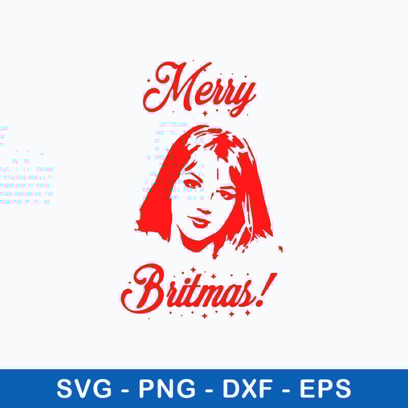 Merry Britmas Britney Spears Svg, Briney Svg, Png Dxf Eps File.jpeg