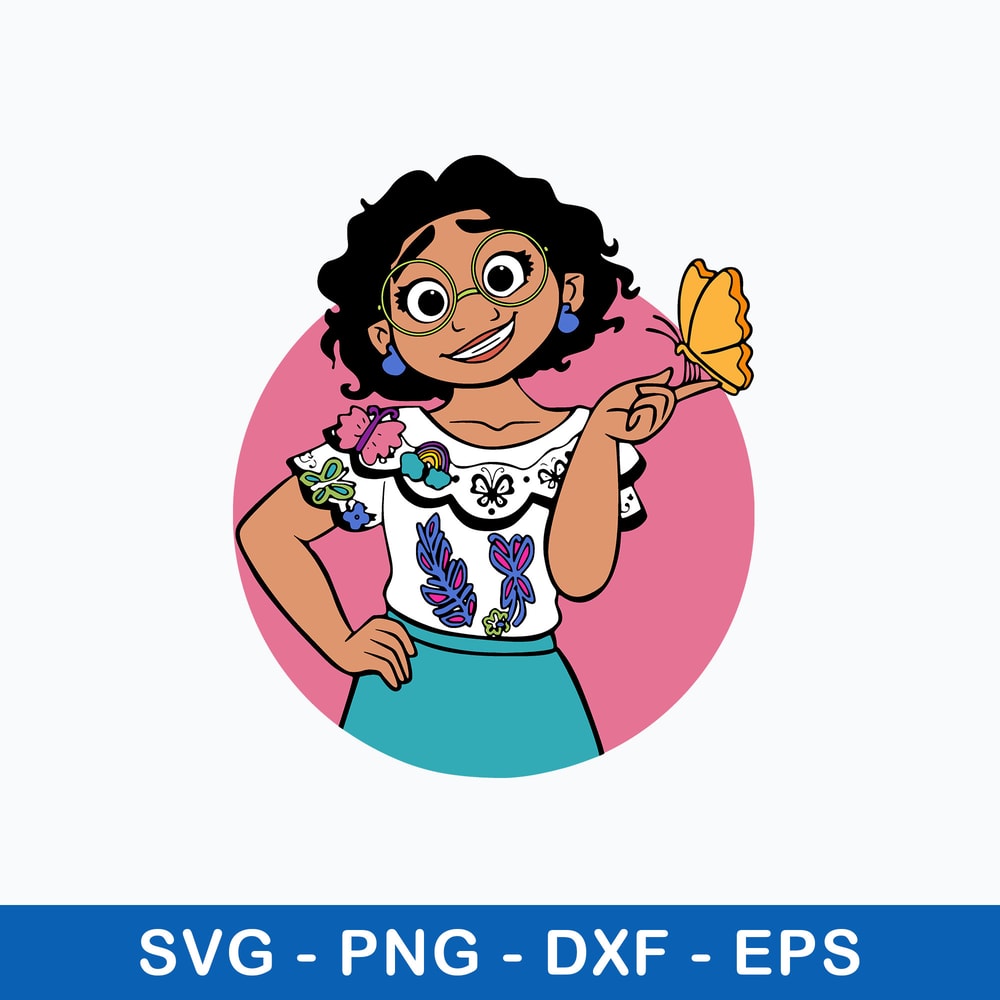Mirabel Madrigal Encanto Svg, Encanto Characters Svg, Disney Svg, Png Dxf Eps File.jpeg