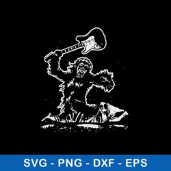 Monkey Electric Guitar Space Odyssey Svg, Png Dxf Eps File