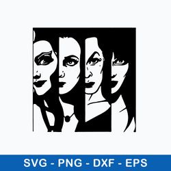 morticia addams svg, vampira svg, png dxf eps file