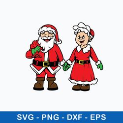 mr and mrs cluas svg, christmas svg, png dxf eps file
