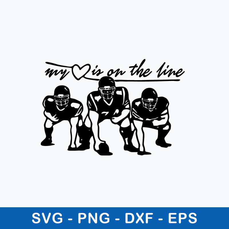My Heart Is On The Line Svg, Baseball Svg, Png Dxf Eps file.jpeg