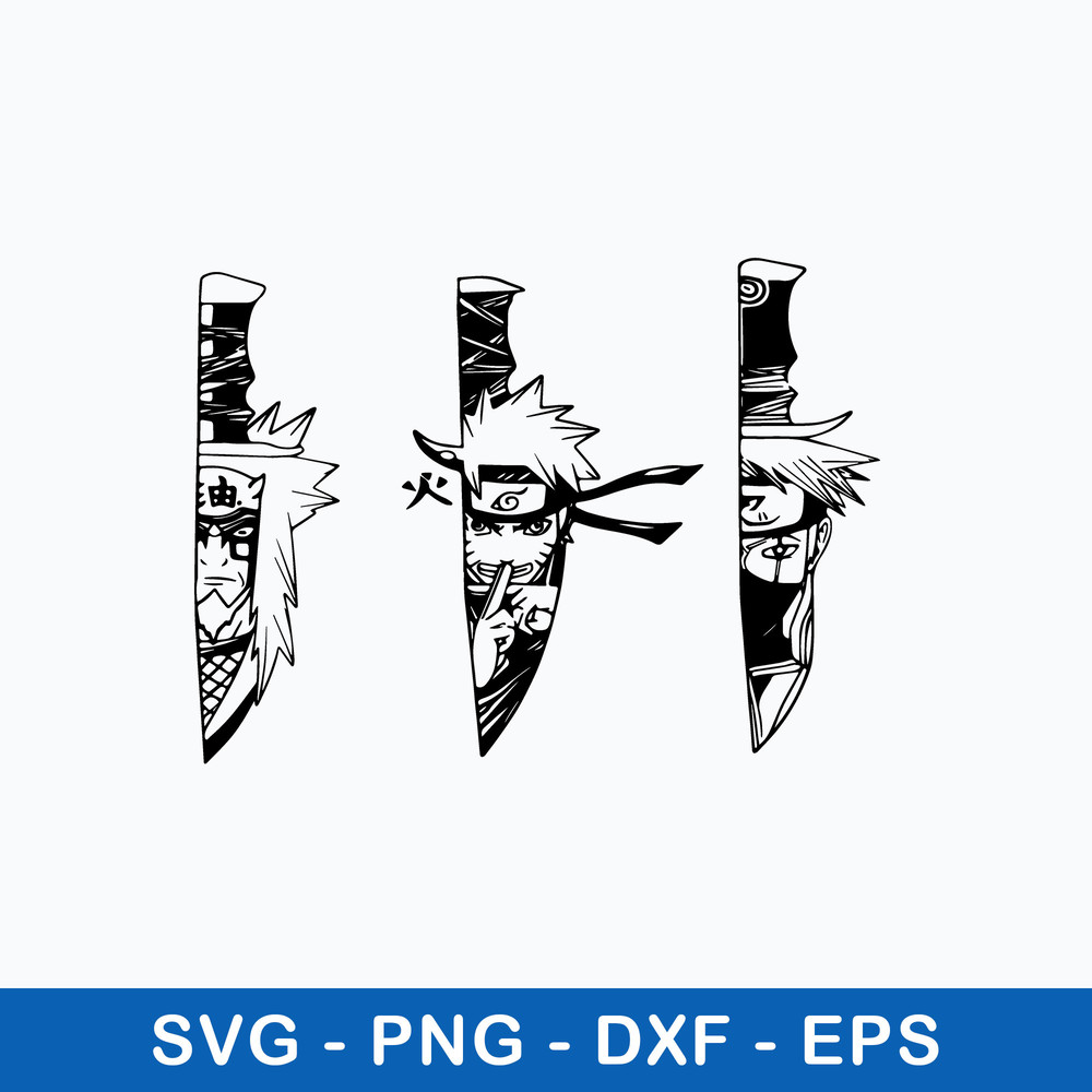Naruto Knife Anime Svg, Manga Character In Knife Svg, Naruto Knife Svg, Png Dxf Eps File.jpeg