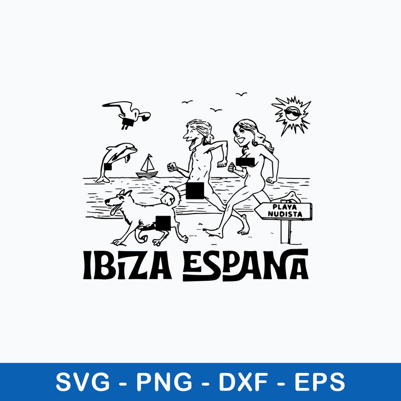 Nude Beach Ibiza Spain Svg, Funny Svg, Png Dxf Eps File.jpeg