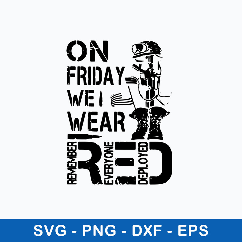 On Friday We Wear Red Svg, Png Dxf Eps File.jpeg