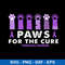 Paws For The Cure Fibromyalgia Awareness Svg, Fibromyalgia Awareness Svg, Png Dxf Eps Digital File.jpeg