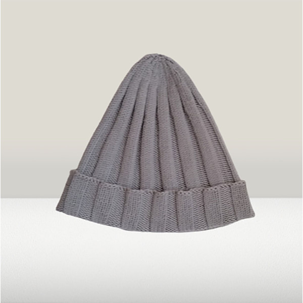 knitted hat with a lapel and an elongated crown 3.jpg