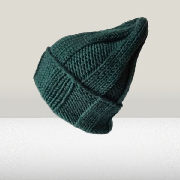 knitted hat with a lapel and an elongated crown 4.jpg