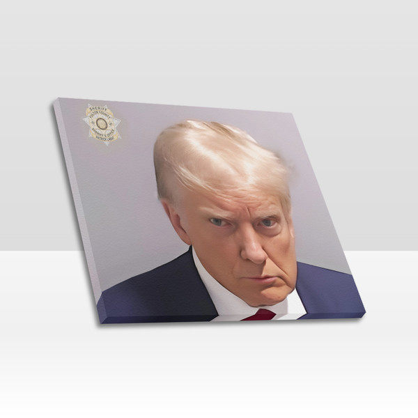Trump Mugshot Frame Canvas Print.png