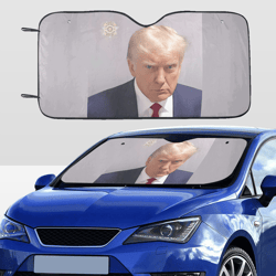 Trump Mugshot Car SunShade