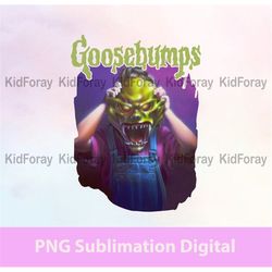 90s goosebump png, retro halloween ghost png, vintage scary movie png, ghost file download
