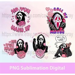 ghost face no you hang up first png, scream ghost png, 5 files