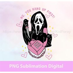 ghost face no you hang up first png, scream ghost png, cute halloween png