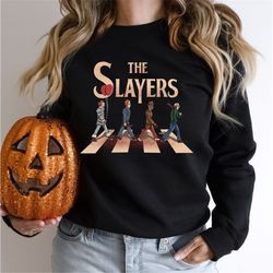 the slayers png, horror png, halloween png, halloween horror movie png, jason, freddy, scream, michael myers, retro png