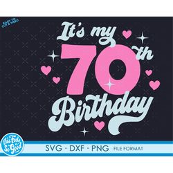 i'm turning 70 years old svg 70th birthday svg files for cricut. birthday gift turning 70 years old svg 70th birthday pn