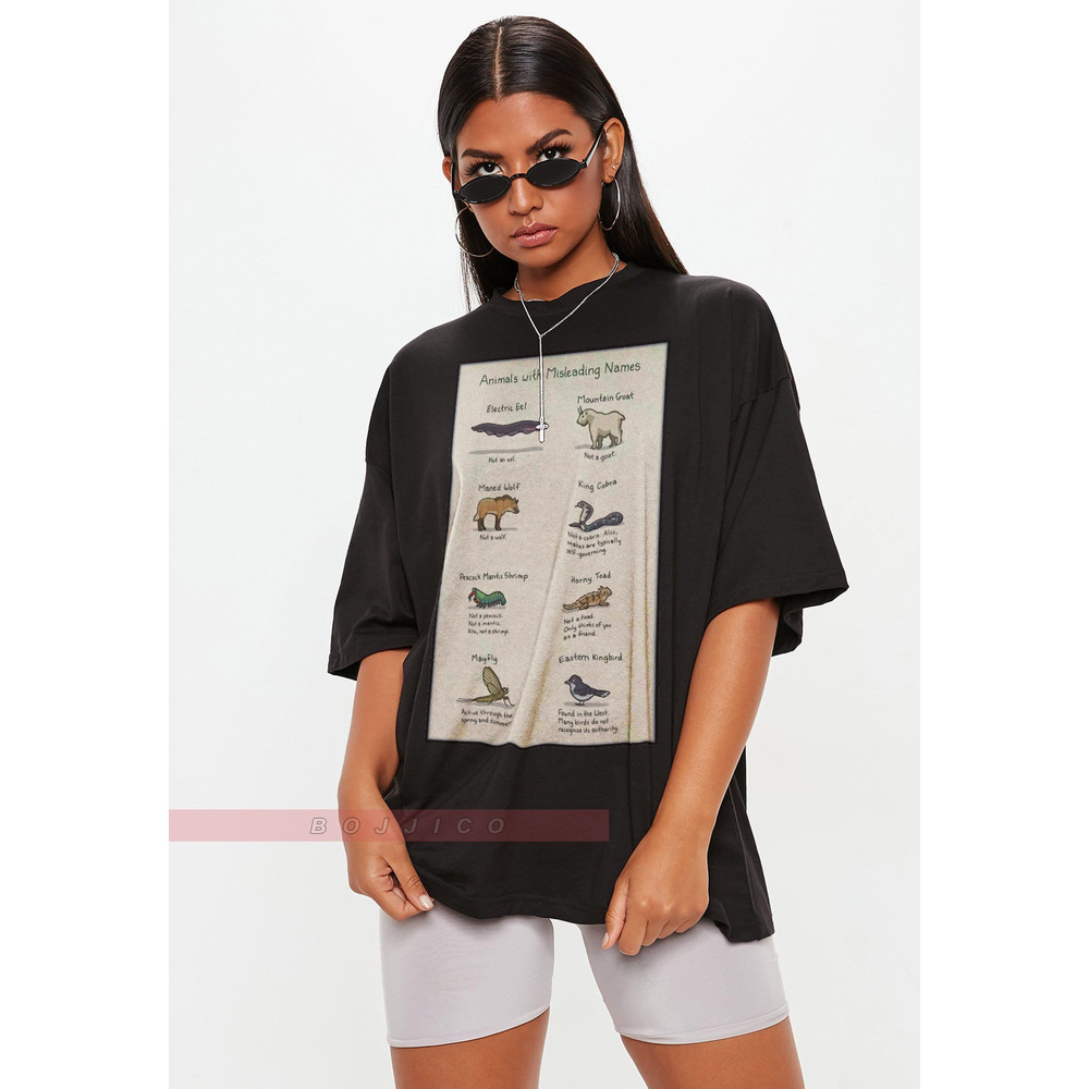 Animals With Misleading Names Funny Unisex ,Animal Lover Shirt, Be Kind Possums Shirt, Opossums Meme, Eat Trash Possum Tee, Raccoon Tanuki - 1.jpg