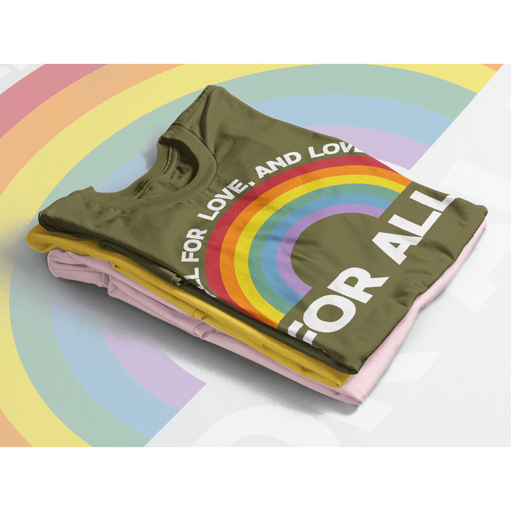 All For Love And LOve For All Unisex Shirts, PRIDE Months Shirts Human's Right, Funny LGBT T-Shirt, LGBT Gay Pride, Pride Love Symbol Shirt - 4.jpg
