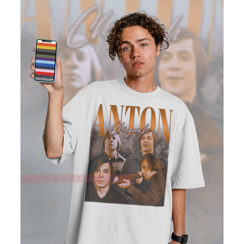 ANTON CHIGURH Shirts, No Country for Old Mennn T-Shirt Anton Chigurh T-Shirt Call it Friend-o, RETRO javier bardem Tshirt, Javier Bardem - 2.jpg