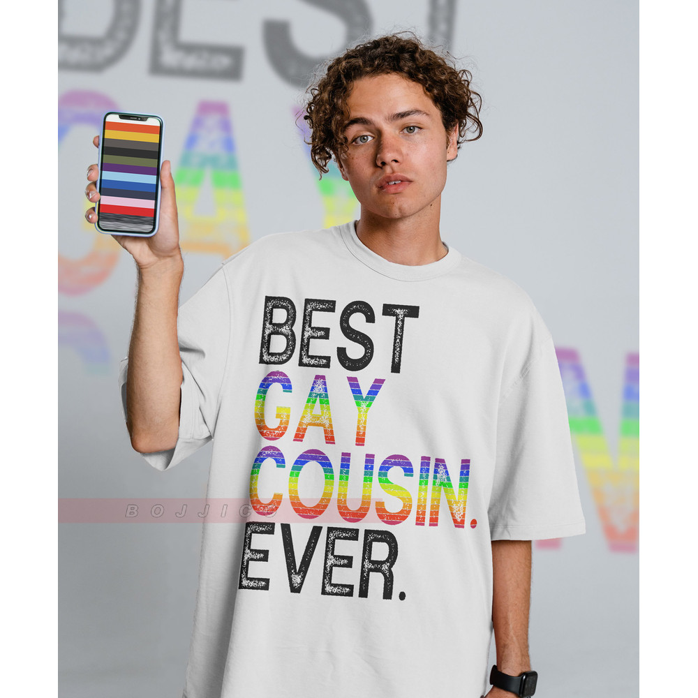 BEst Gay Cousins Ever Shirts, PRIDE Month Shirts, LGBTQ+ Queer  Unisex T-Shirt  Human's Right, Funny LGBT T-Shirt, Gay Pride Gift, Rainbow - 2.jpg