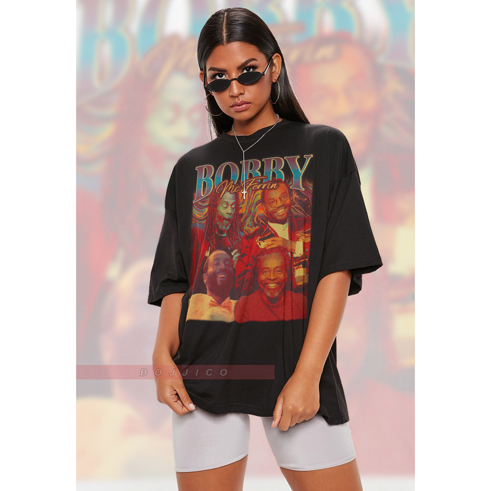 CLASSICS BOBBY MCFERRIIN Unisex T-shirt - American Folk and Jazz Artist Vocalist Jazz Gift Bobby McFerriin Shirt Bobby McFeerrin Fans Gift - 1.jpg