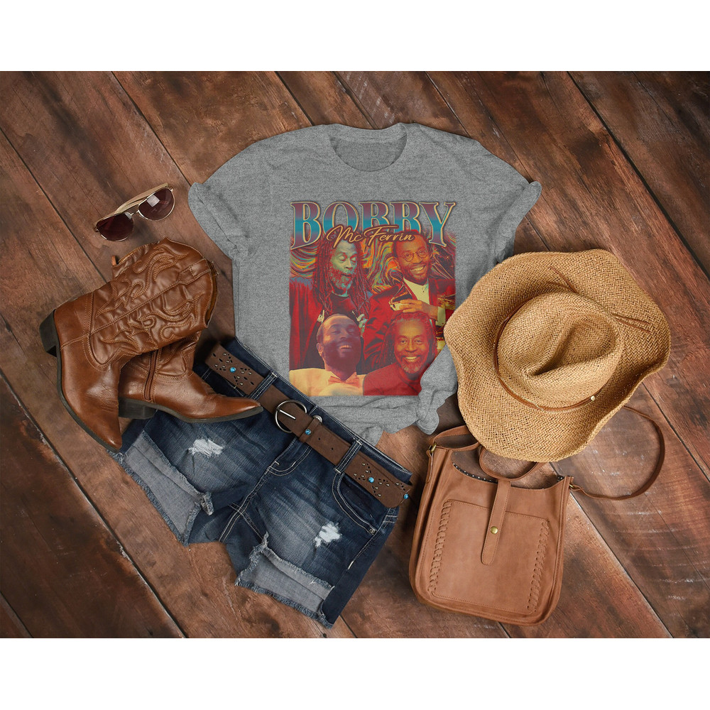 CLASSICS BOBBY MCFERRIIN Unisex T-shirt - American Folk and Jazz Artist Vocalist Jazz Gift Bobby McFerriin Shirt Bobby McFeerrin Fans Gift - 5.jpg