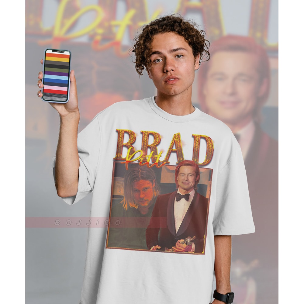 CLASSICS Brad Pitt 90s Vintage Homage Unisex T-shirt, Retro 90s Aesthetic Tees Shirt, Once Upon A Time Unisex T-Shirt - 2.jpg