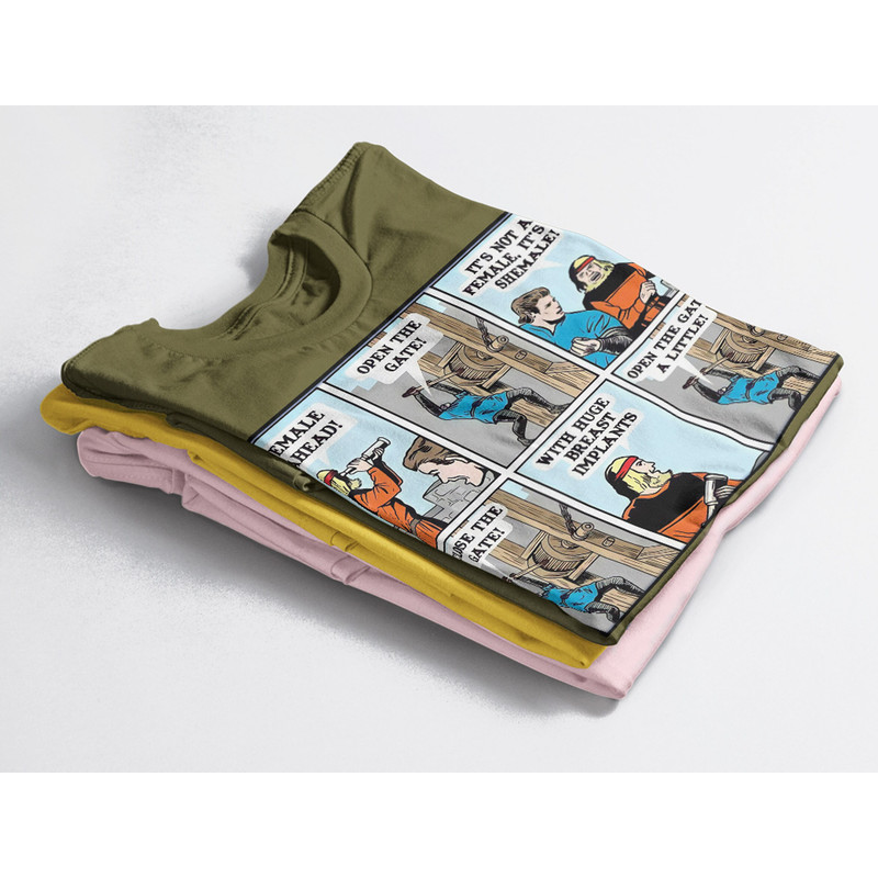 Female Ahead ! Open The Gate Funny Meme Unisex Shirt, FUnny Shemale,Possums Shirt, Opossums Meme, Eat Trash Possum Tee, Raccoon Tanuki Shirt - 4.jpg