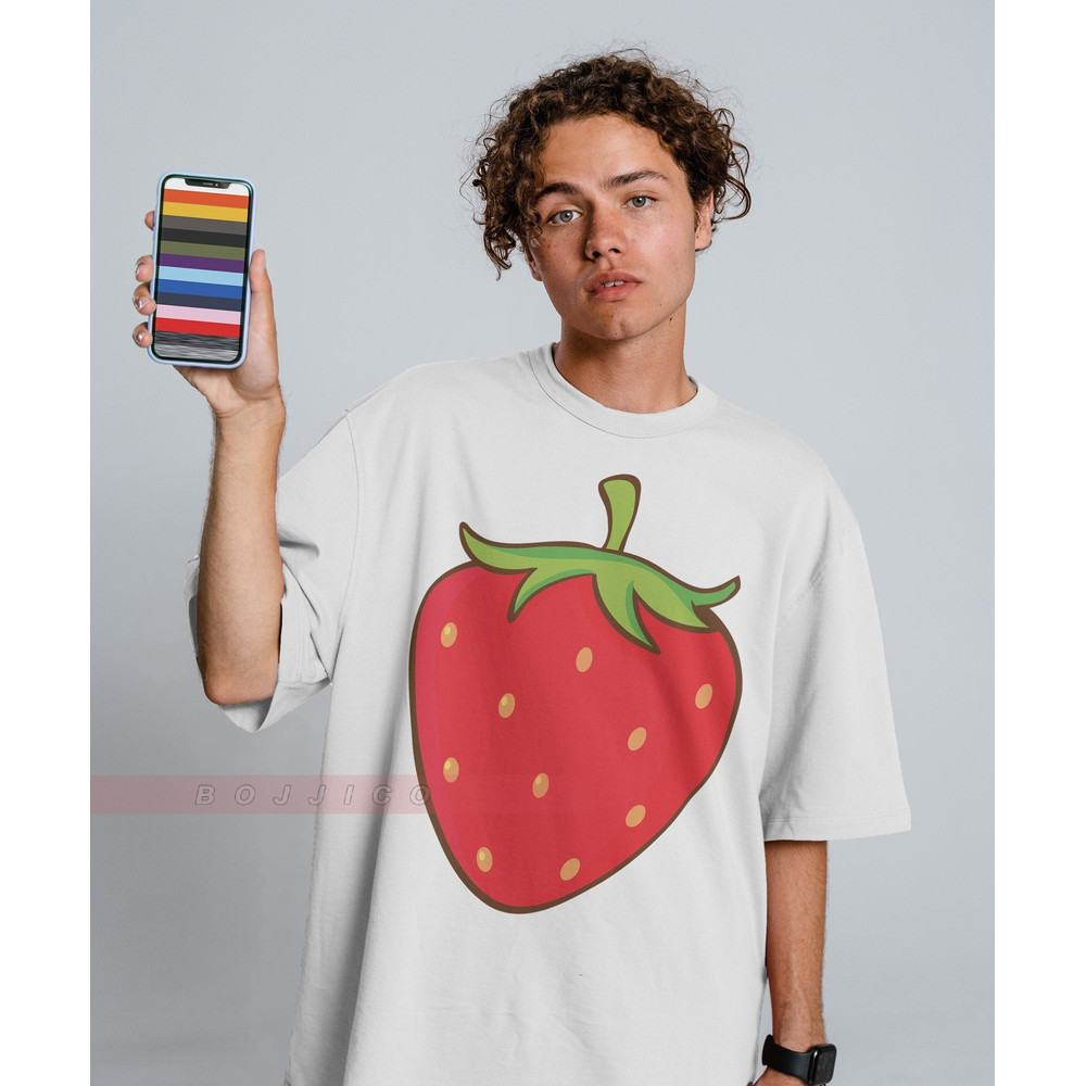 FRESH Unisex Strawberry Shirt, Springtime Tee, Strawberry Graphic Tee for Women, Cute Strawberry Shirt, Fruit Tee, Strawberry T Shirt - 1.jpg