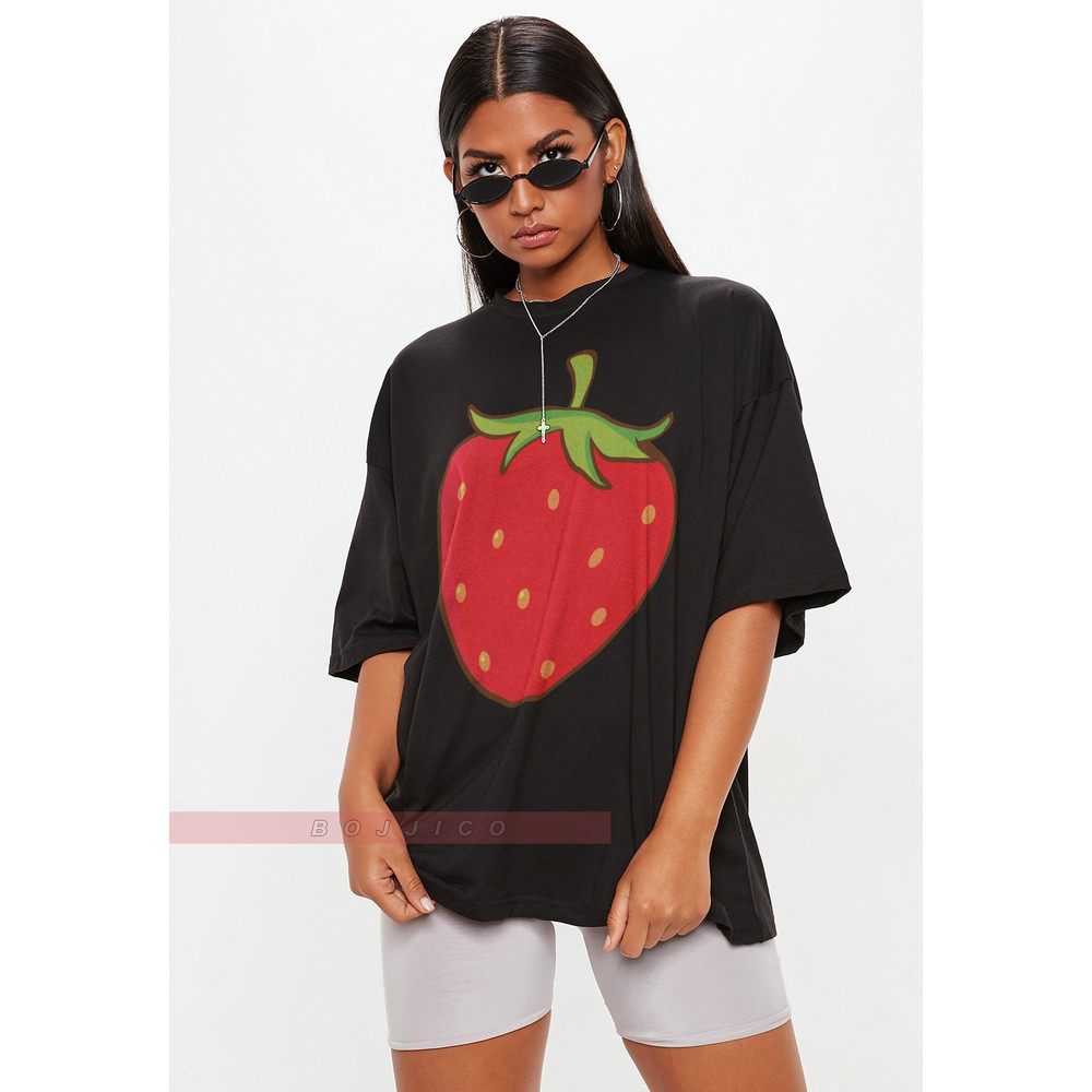 FRESH Unisex Strawberry Shirt, Springtime Tee, Strawberry Graphic Tee for Women, Cute Strawberry Shirt, Fruit Tee, Strawberry T Shirt - 3.jpg