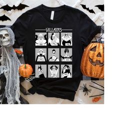 disney villains group mugshot shirt, disneyland shirt, disney halloween, villain era shirt