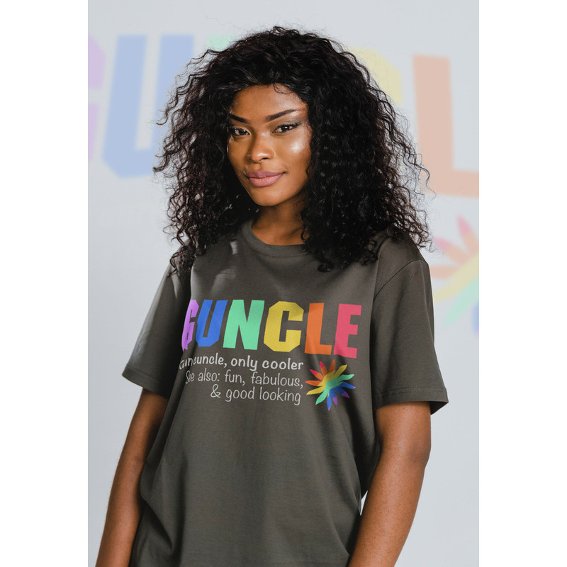 Guncle UNisex Shirts, PRIDE Months Shirts Human's Right, Funny LGBT T-Shirt, LGBT Gay Pride, Pride Rainbow Love Symbol Shirt - 3.jpg