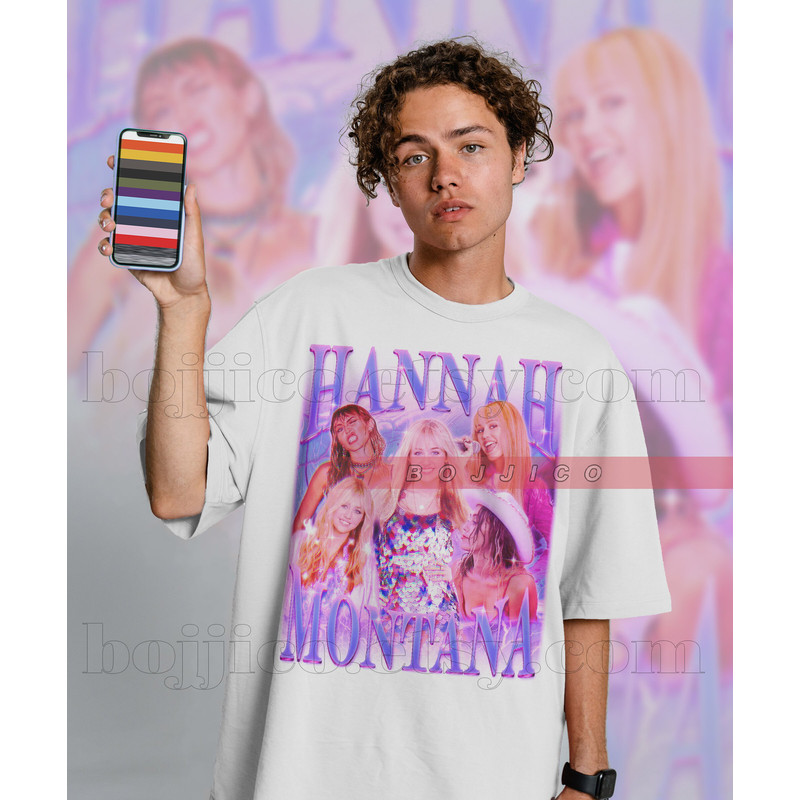 HANNAH MONTANA Shirt, Hannah Montana Fan Tees, Hannah Montana Homage Tshirt, Hannah Montana Retro 90s Sweater, Hannah Montana Merch Gift - 2.jpg
