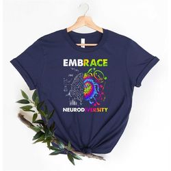 embrace neurodiversity shirt, autism shirt, autism mom shirt, neurodiversity shirt, puzzle shirt, autism awareness shirt