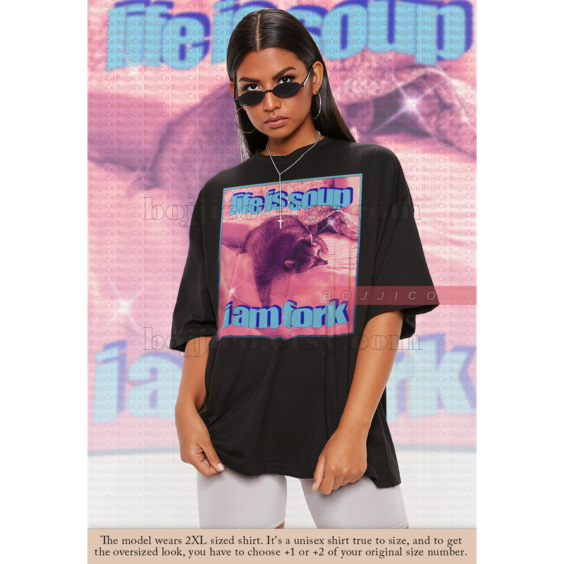 Life Is Soup I Am Fork Raccoon Meme, Opossums Lover Shirt, Possums Shirt, Opossums Meme, Eat Trash Possum Tee, Raccoon Tanuki Shirt - 1.jpg