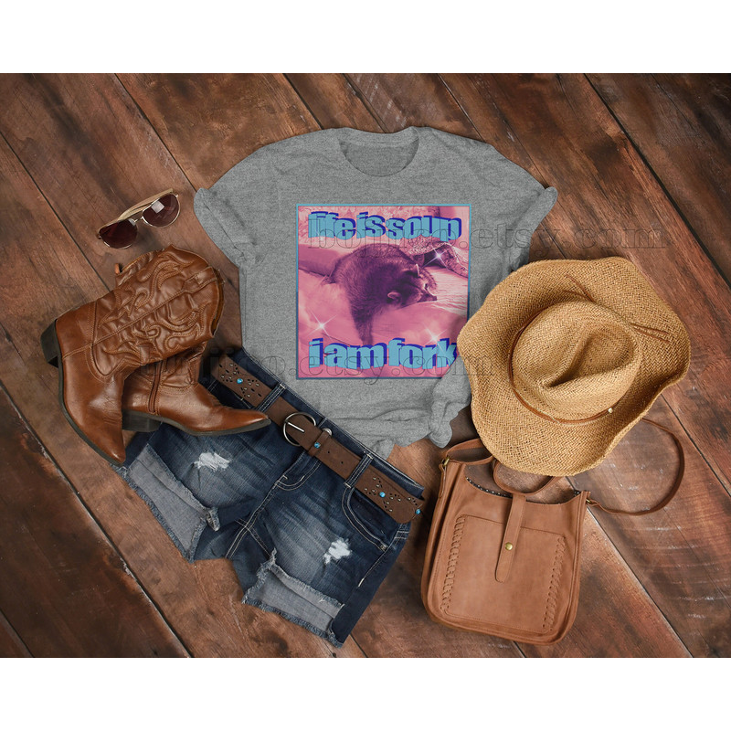 Life Is Soup I Am Fork Raccoon Meme, Opossums Lover Shirt, Possums Shirt, Opossums Meme, Eat Trash Possum Tee, Raccoon Tanuki Shirt - 5.jpg