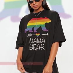 mama bear unisex shirts pride months shirts human's right, funny lgbt t-shirt, lgbt gay pride, pride rainbow love symbol