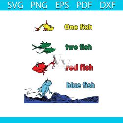 one fish two fish svg, dr seuss svg, seuss svg, dr seuss gifts, dr seuss shirt, cat in the hat svg, thing 1 thing 2 svg,