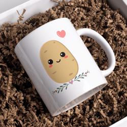 potato coffee mug - ceramic funny coffee mug - coffee mugs present (11oz)